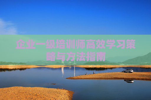 企业一级培训师高效学习策略与方法指南