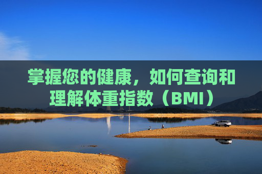 掌握您的健康，如何查询和理解体重指数（BMI）