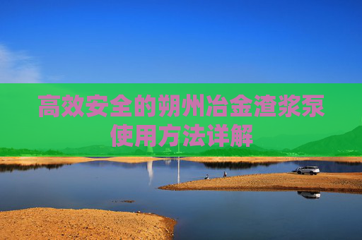 高效安全的朔州冶金渣浆泵使用方法详解