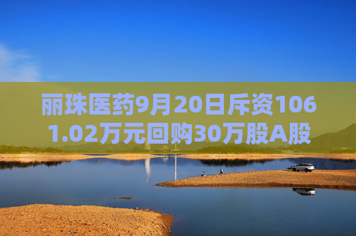 丽珠医药9月20日斥资1061.02万元回购30万股A股